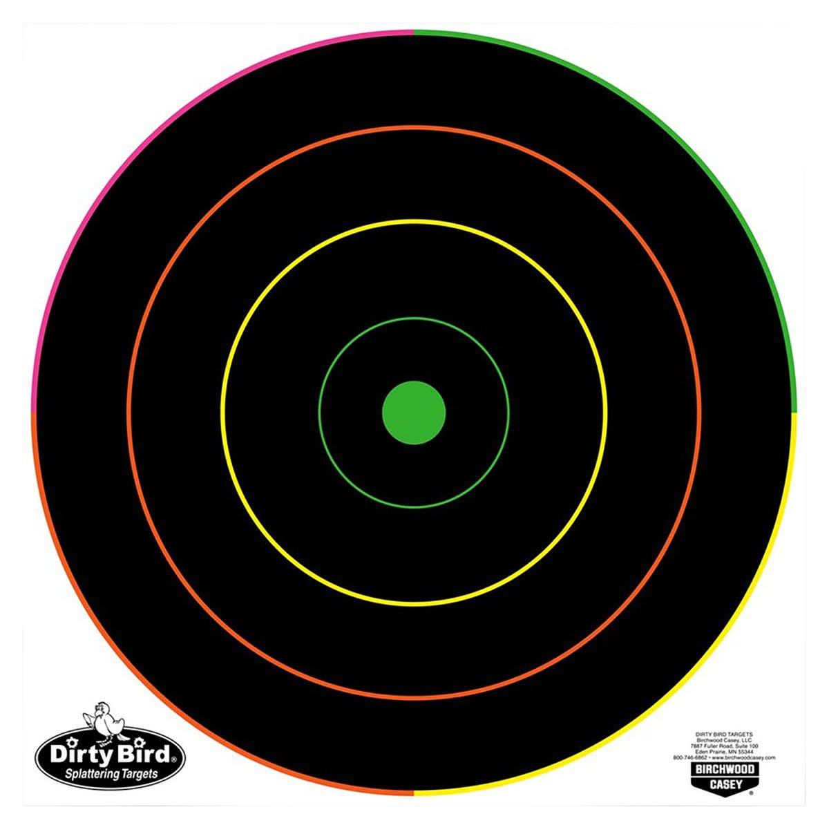 Birchwood Casey 35870 Dirty Bird  Bullseye Tagboard Target 12&Quot; 100 Per Pkg