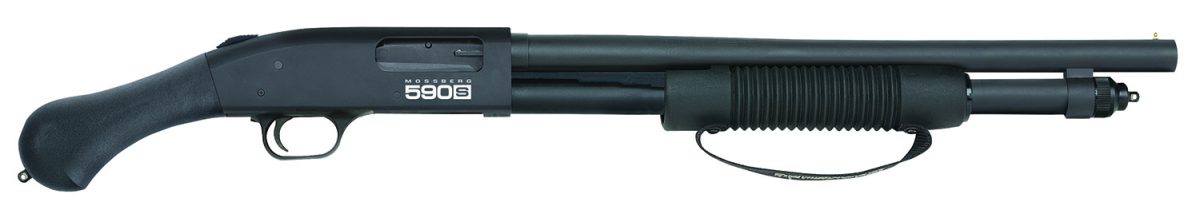 Mossberg 51600 590S Shockwave 12 Gauge 10+1 18.50&Quot; Matte Blued Black Fixed Raptor Birdshead Grip