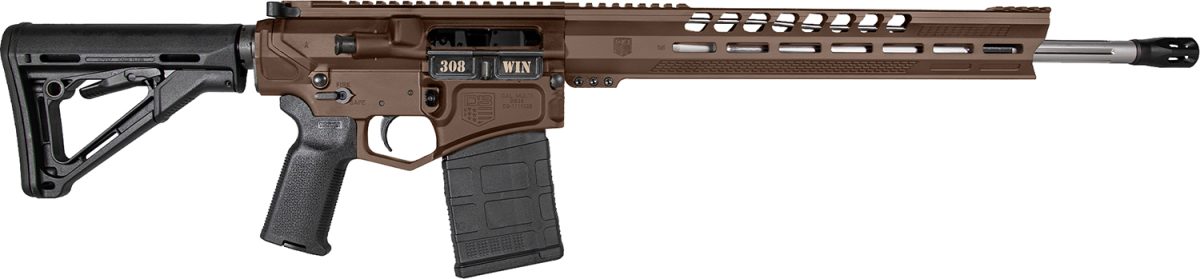 Diamondback Db1032C071 Db10  308 Win 18&Quot; 20+1 Midnight Bronze Adjustable Magpul Ctr Stock Black Magpul Moe K2 Grip With Black Gold Lower 15&Quot; M-Lok