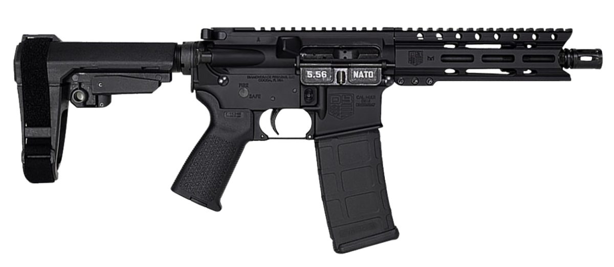 Diamondback Db1913K001 Db15 Ar Pistol Carbine Length 5.56X45Mm Nato 7&Quot; 30+1 Black Sba3 Pistol Brace Stock