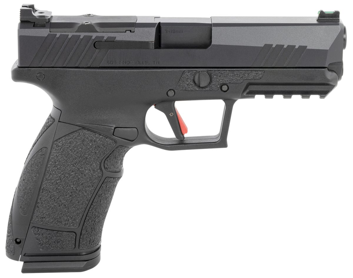 Tisas Px-9D Px-9 Gen3 Duty 9Mm Luger Caliber With 4.11&Quot; Barrel, 20+1 Or 18+1 Capacity, Overall Black Finish, Picatinny Rail Frame, Serrated/Optic Cut Cerakote Slide &Amp; Interchangeable Backstrap Grip