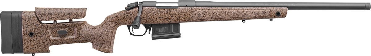 Bergara Rifles B14S354C B-14 Hmr 22-250 Rem 5+1 24&Quot; Graphite Black Cerakote Barrel, Black Speckled Brown Molded W/Mini-Chassis, Adjustable Lop &Amp; Cheek Piece Stock, Right Hand