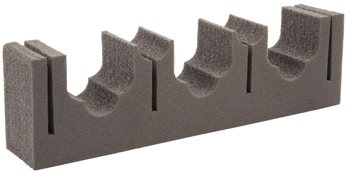 Allen 5658 Firearm &Amp; Fishing Rod Magnetic Holder Black Metal/Foam Holds 3 Rifle/Shotgun