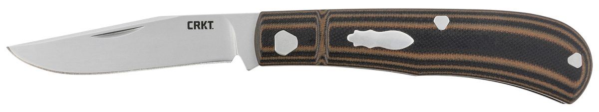 Crkt 7100 Venandi  3.14&Quot; Folding Clip Point Plain Bead Blasted 8Cr13Mov Ss Blade/Black/Brown G10 Handle
