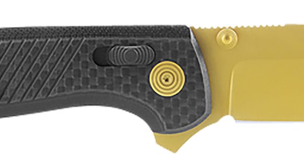 S.O.G SOGTM1033BX Terminus XR LTE 2.95" Folding Clip Point Plain Gold TiCN Cryo CPM S35VN Steel Blade Black G10/Carbon Fiber Handle Features Box Packaging Includes Pocket Clip
