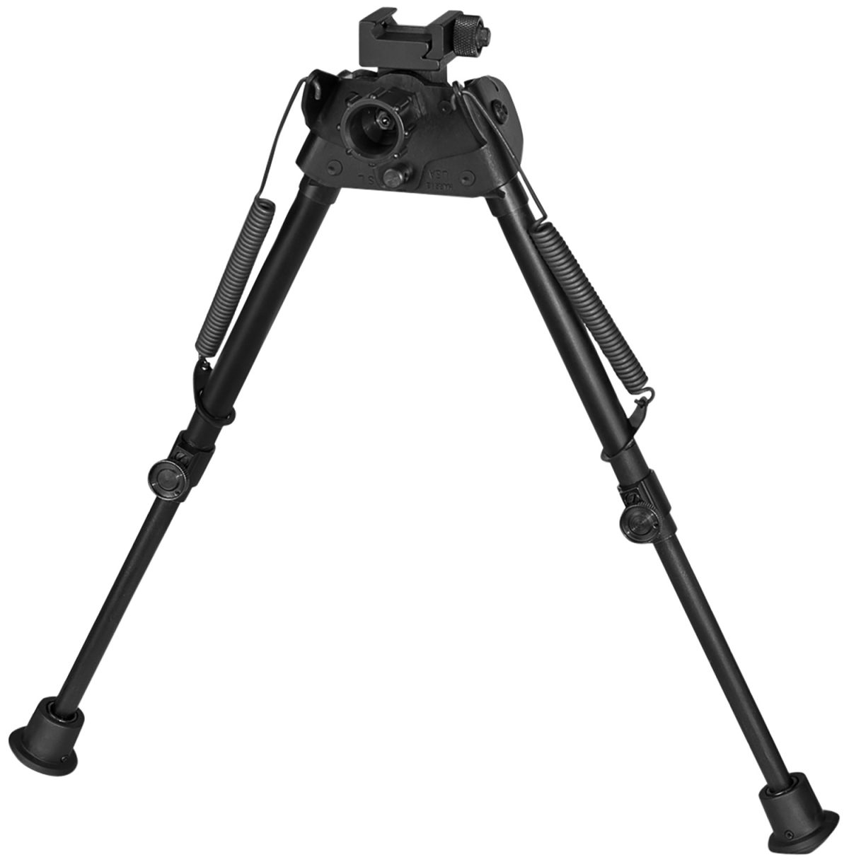 Harris Bipods S-Lp Swivel L Picatinny, 9-13&Quot;, Black Steel/Aluminum, Rubber Feet