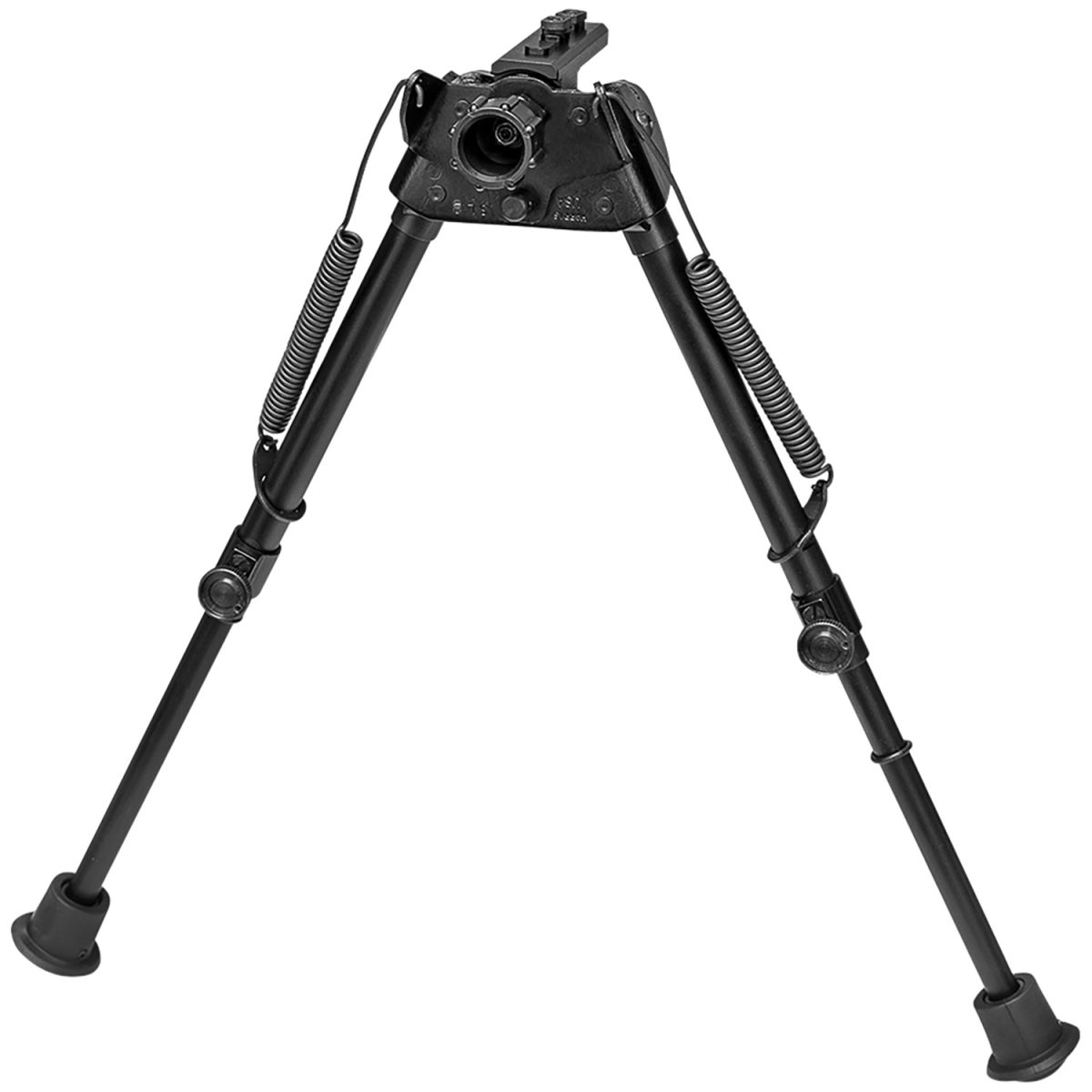 Harris Bipods S-L2M-Lok Swivel L M-Lok, 9-13&Quot;, Black Steel/Aluminum, Self-Leveling Legs, Rubber Feet
