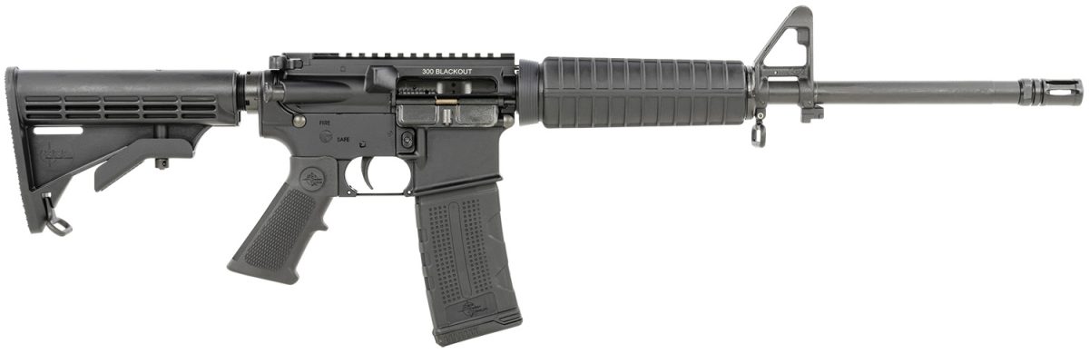 Rock River Arms Blk1222 Lar-15M Car A4 300 Blackout 30+1 16&Quot;, Black, R4 Handguard, Tactical Carbine Stock, Overmolded A2 Grip, A2 Front Sight Post