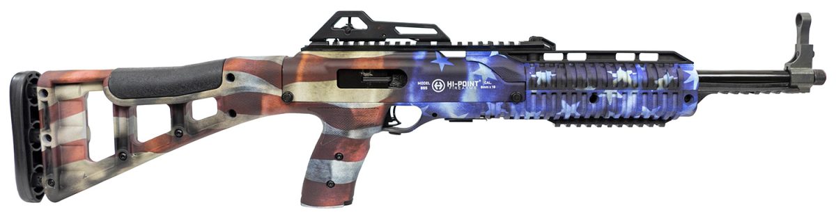 Hi-Point 995Tsflg 995Ts Carbine 9Mm Luger 16.50&Quot; 10+1, American Flag, Skeletonized Stock, Adjustable Sights