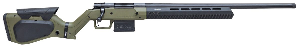Howa Hhera65Chbodg M1500 Hera 6.5 Creedmoor 5+1 24&Quot; Heavy Threaded Barrel, Black Rec, Od Green &Amp; Black Hera H7 Chassis Stock