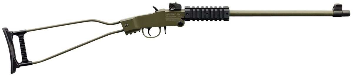 Chiappa Firearms 500266 Little Badger  22 Lr 1Rd, 16.50&Quot; Od Green Metal Finish &Amp; Underfolding Stock, Adjustable Sights, Right Hand