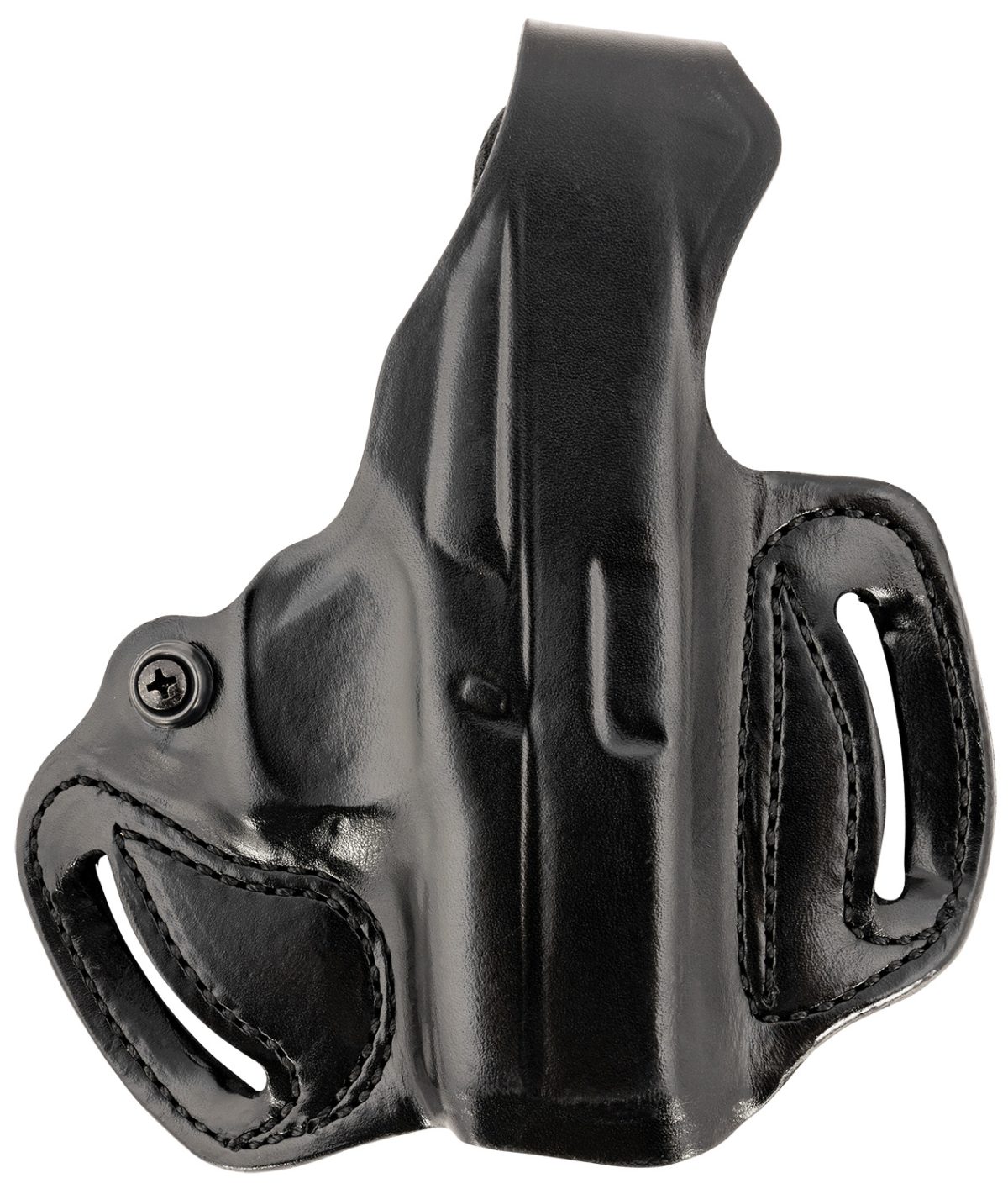 Desantis Gunhide 085Ba8Bz0 Thumb Break Mini Slide Owb Black Leather Belt Slide Fits Glock 43/43X/48 Belt 1.75&Quot; Wide Right Hand