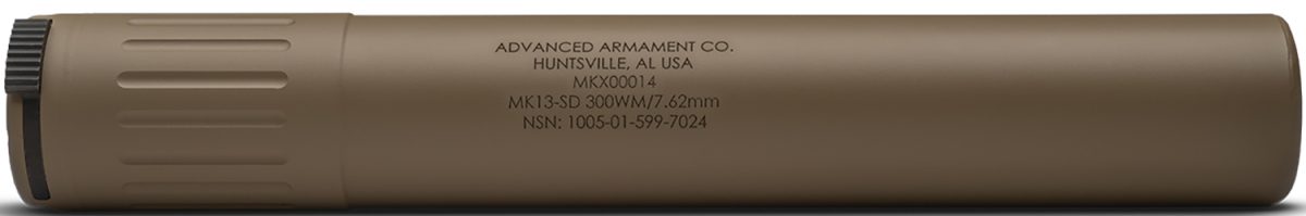 Advanced Armament Company 65008 Mk13-Sd  30 Cal Rated Up To 300 Win Mag, Fde Titanium, 90T Taper Mount