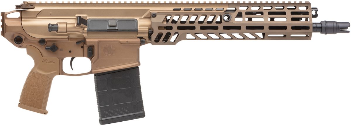 Sig Sauer Pspear76213B Mcx Spear 7.62X51Mm Nato 20+1 13&Quot;, Coyote, No Brace, Oem Polymer Grip, Slx/Slh Qd Flash Hider, Ambi Controls, Adj. Gas Block