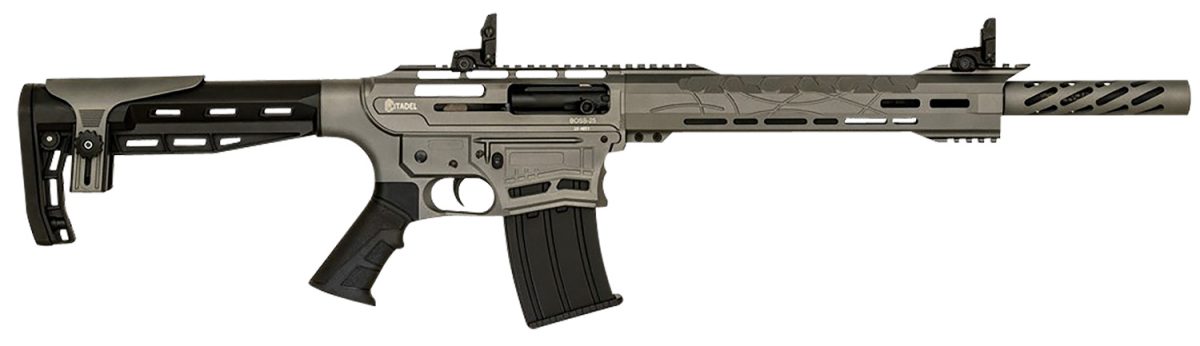 Howa Cboss2512Tg Boss-25  12 Gauge Semi-Auto 3&Quot; 5+1 18.75&Quot; Black Steel Threaded Barrel, Tungsten Gray Picatinny Rail Receiver, Black Adj Comb Synthetic Stock, Black Finger Groove Grip