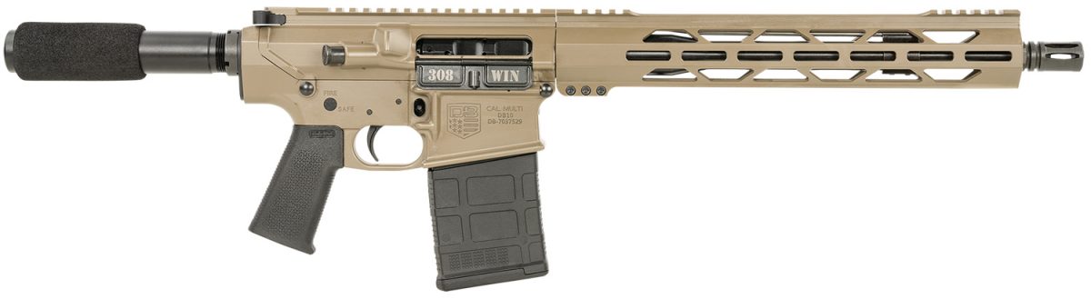 Diamondback Db1222C061 Db10  308 Win 20+1 13.50&Quot;, Fde, Carbon Lower, 9&Quot; M-Lok Handguard, Black Padded Buffer Tube/Magpul Grip