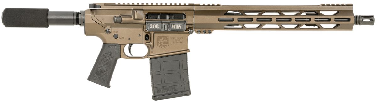 Diamondback Db1222C071 Db10  308 Win 20+1 13.50&Quot;, Midnight Bronze, Carbon Lower, 9&Quot; M-Lok Handguard, Black Padded Buffer Tube/Magpul Grip