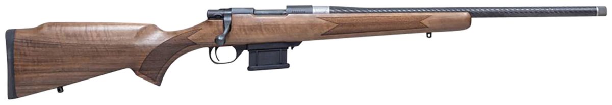 Howa Hwhcf6Arc M1500 Mini Action Hunter 6Mm Arc 5+1 20&Quot; Black Carbon Fiber Wrapped Barrel, Black Drilled &Amp; Tapped Steel Receiver, Walnut Fixed Stock, Right Hand
