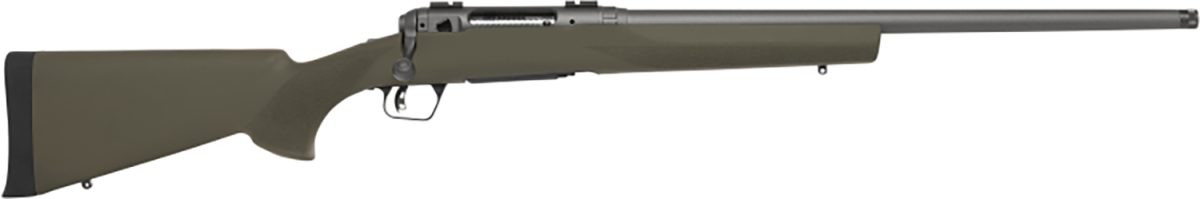 Savage Arms 58036 110 Trail Hunter 400 Legend 4+1 20&Quot; Threaded/Medium Heavy Profile, Tungsten Gray Cerakote Barrel/Rec, Od Green Hogue Overmold Stock, Adj. Accutrigger, Weaver Base