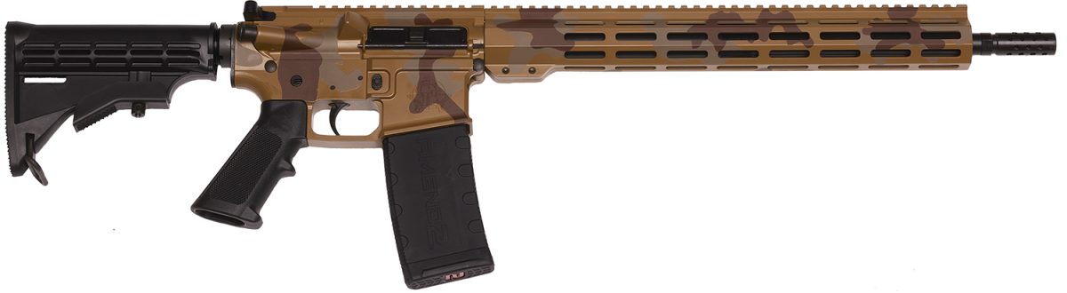 Great Lakes Firearms Gl15223Msah Ar-15 Mission 223 Wylde 30+1 16&Quot;, Sahara Camo Rec/15&Quot; M-Lok Handguard, Black Carbine Stock &Amp; A2 Grip, Muzzle Brake