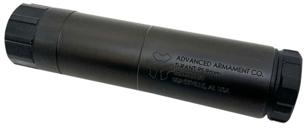 Advanced Armament Company 65040 Silencer Ti-Rant 9S 9Mm Black 17-4 Stainless Steel *No Piston