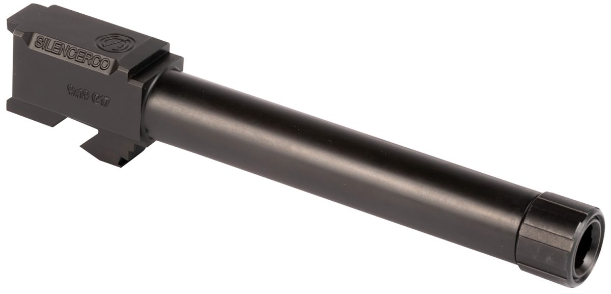 Silencerco Ac864 Threaded Barrel  5&Quot; 9Mm Luger, Black Nitride Stainless Steel, Fits Glock 17 Gen 1-4