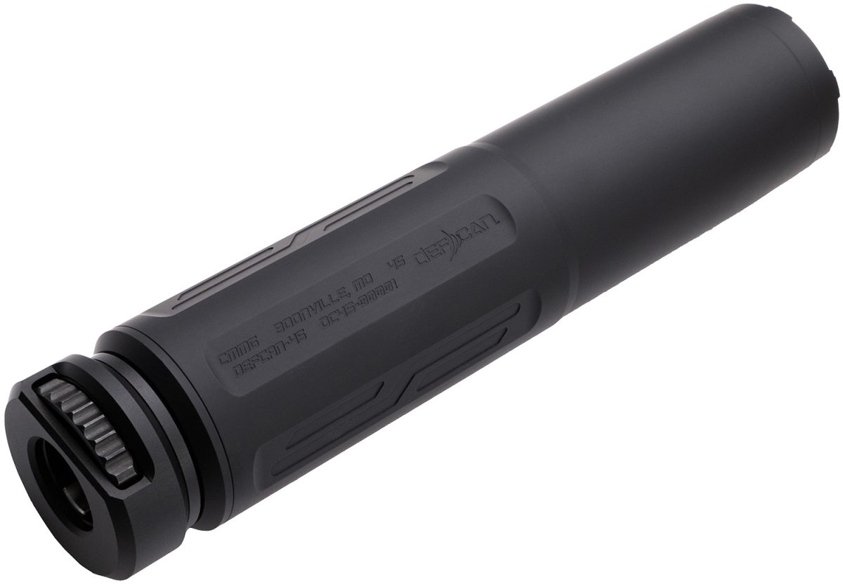 Cmmg 45Ca453 Defcan 45 45 Acp, 8.3&Quot; L Black Aluminum, .578&Quot; X 28 Tpi Tri-Lug Qd Mount