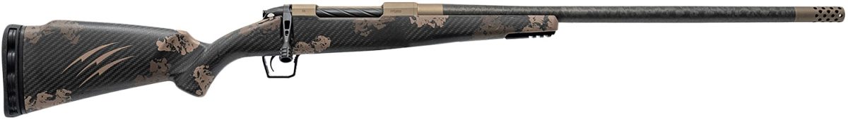 Fierce Firearms Rog7Prc20Brs Carbon Rogue  Full Size 7Mm Prc 3+1 20&Quot; Hand Lapped/Match Grade Threaded Barrel, Smoked Bronze Cerakote Steel Receiver, Sonora Ambush Camo Fierce Rogue Carbon Fiber Stock