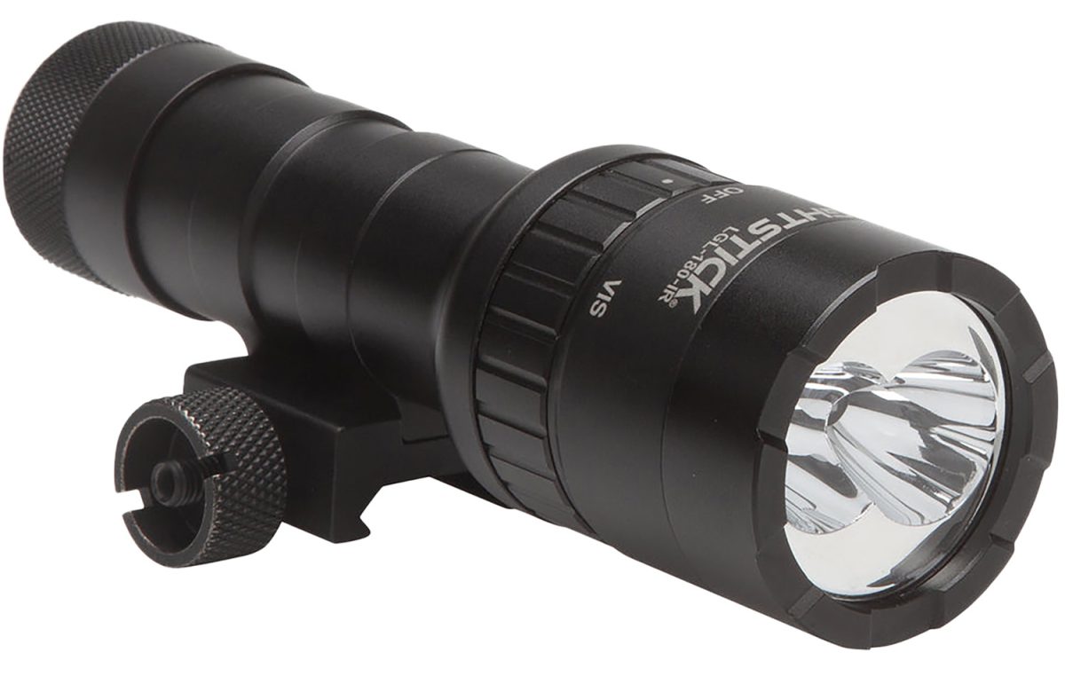 Nightstick Lgl180Ir Dual-Beam Long Gun Light Kit With Ir Illuminator  Black Anodized Hardcoat 1100 Lumens White Led 940 Nm Infrared