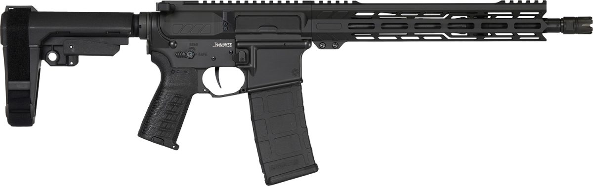 Cmmg 55Ac20Aab Banshee Mk4 5.56X45Mm 30+1 12.50&Quot; Black Nitride Medium Taper Threaded Barrel, Eml 11&Quot; M-Lok Handguards, Black Armor Cerakote Aluminum Picatinny Rail Receiver, Cmmg Zeroed Grips