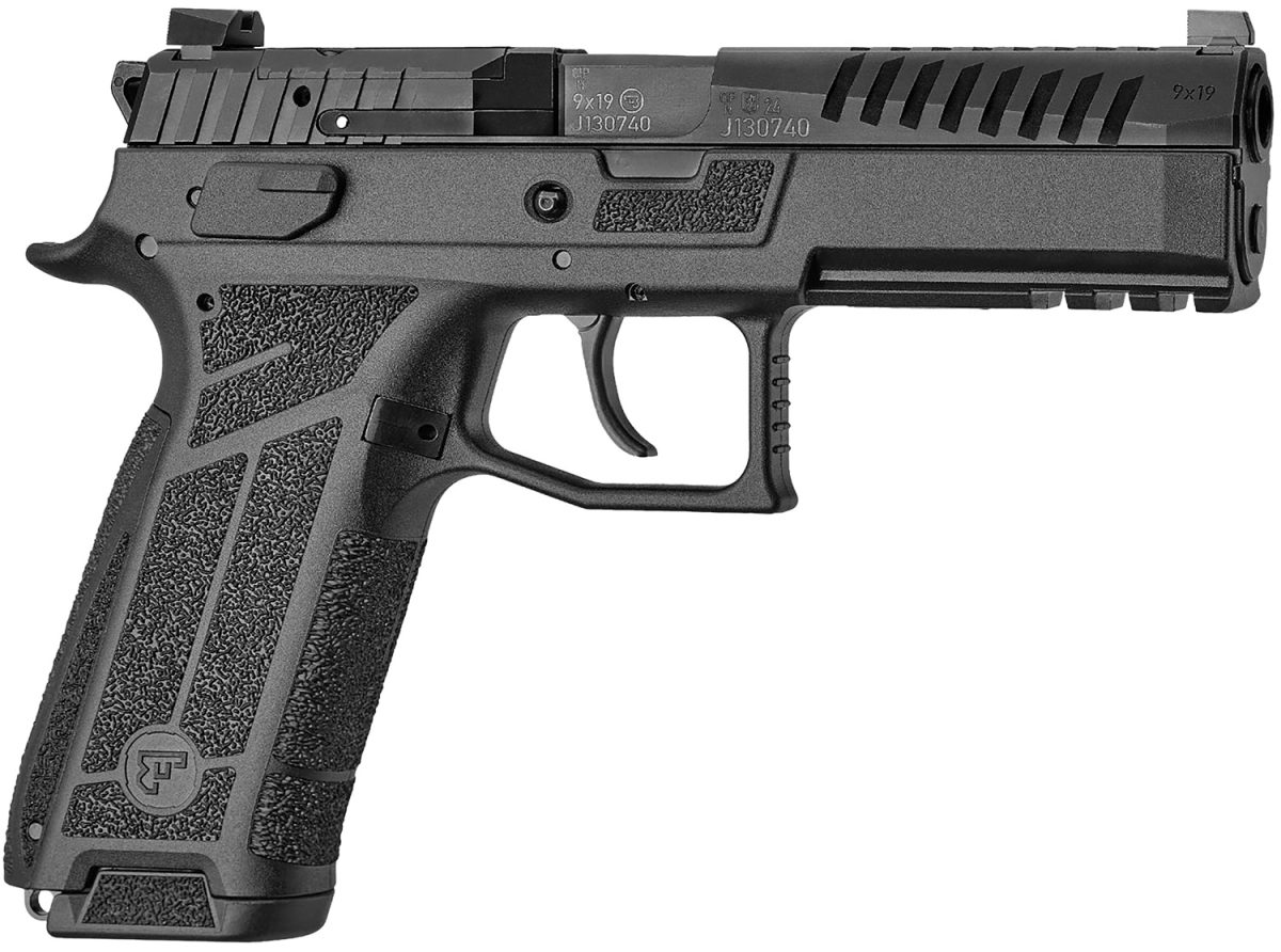 Cz-Usa 01670 P-09 F Nocturne Full Size Frame 9Mm Luger 10+1 4.53&Quot; Black Steel Barrel, Black Optic Cut/Serrated Steel Slide, Black Polymer Frame W/Picatinny Rail, Textured Grip