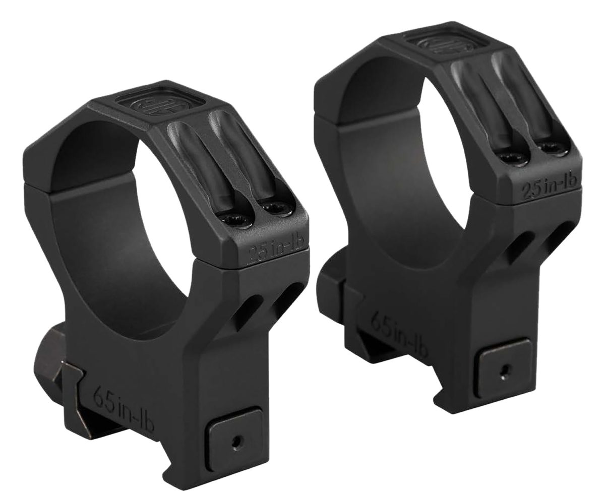 Sig Sauer Electro-Optics Soa64004 Alpha 6 Scope Ring Set Black Stainless Steel 34Mm Tube Extra High