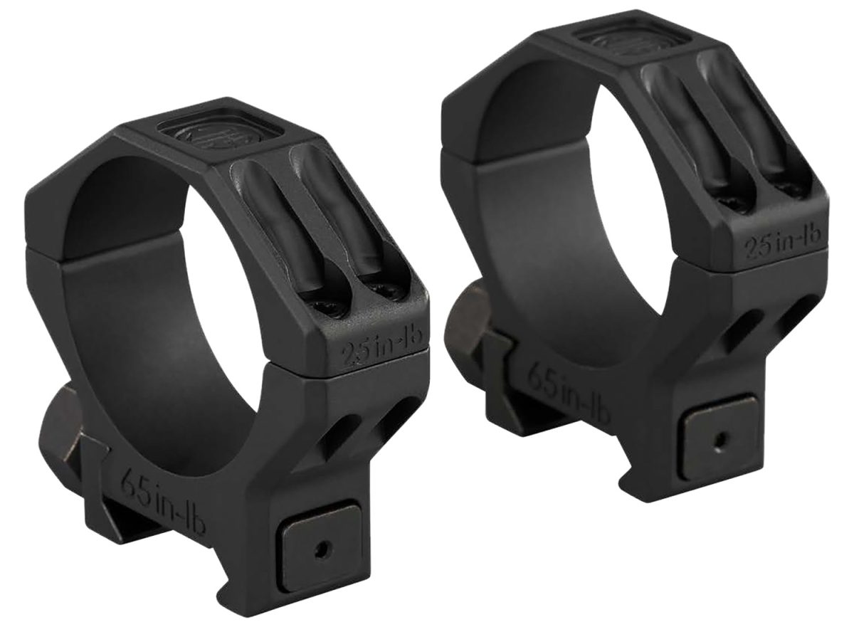 Sig Sauer Electro-Optics Soa65004 Alpha 6 Scope Ring Set Black Stainless Steel 35Mm Tube High