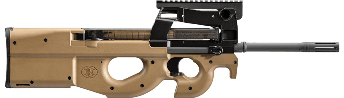 Fn 3848950511 Ps90  5.7X28Mm 10+1 16.04&Quot; Black Steel Barrel, Flat Dark Earth Picatinny Rail Aluminum Alloy Receiver, Bullpup W/Thumbhole Flat Dark Earth Synthetic Stock, Ambidextrous