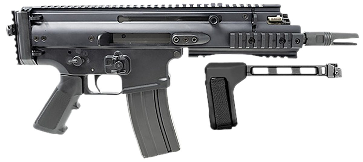 Fn 38101882 Scar 15P 5.56X45Mm 30+1 7.50&Quot; Black Steel Barrel, Black Anodized Picatinny Rail Aluminum Receiver, Sb Tactical Brace, Ambidextrous