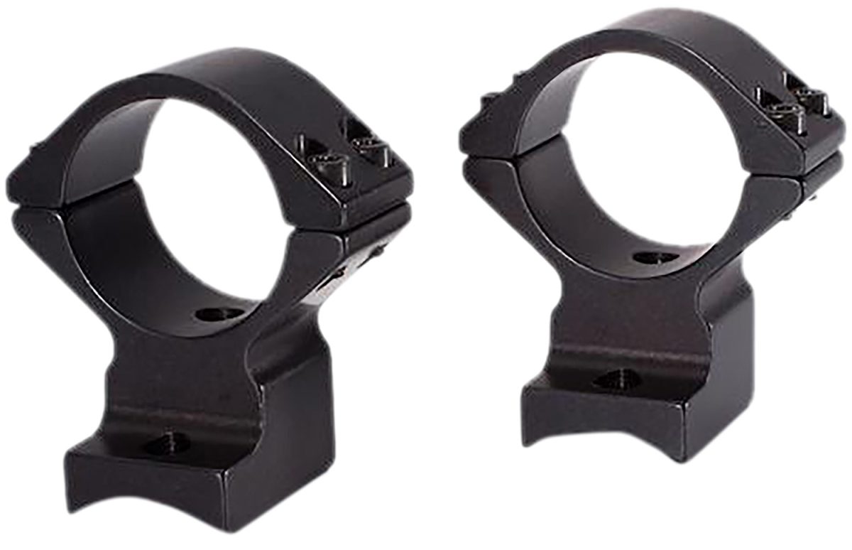 Talley 95X719 Scope Mount/Ring Combo  Black Anodized Aluminum 1&Quot; Tube, Savage (8-40) Round Receiver W/Accutrigger, High Rings