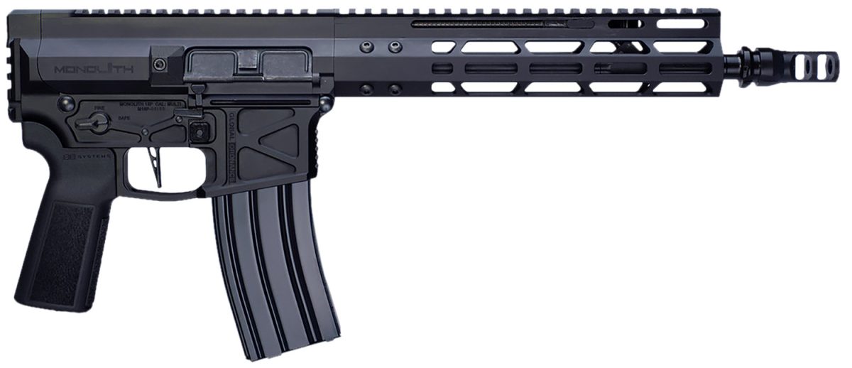 Global Ordnance Llc 197892003230 Monolithic  5.56 Nato 12.50&Quot; Black Barrel, Keymod Handguard, Picatinny Rail Receiver, Black Polymer Grip