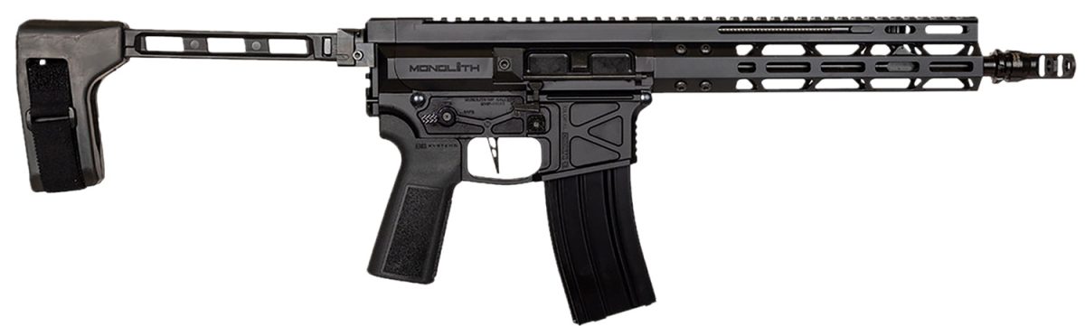 Global Ordnance Llc 197892004862 Monolithic  5.56 Nato 12.50&Quot; Black Barrel, M-Lok Handguard, Picatinny Rail Receiver, Black Polymer Grip