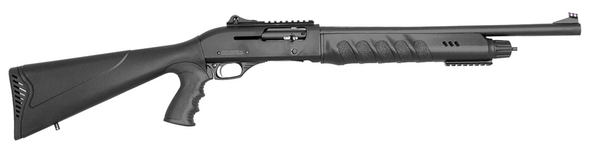 Rock Island X4 Tact Li-On Full Size Frame 12 Gauge Semi-Auto 3&Quot; 4+1 18.50&Quot; Black Steel Barrel, Black Anodized Aluminum Receiver, Black Fixed W/Pistol Grip Synthetic Stock
