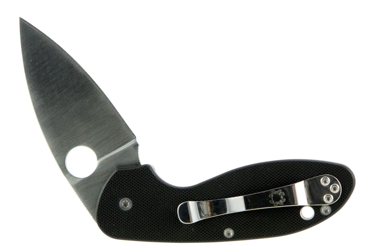 Spyderco C216Gp Efficient  2.98&Quot; Folding Drop Point Plain 8Cr13Mov Ss Blade Black G10 Handle Includes Pocket Clip