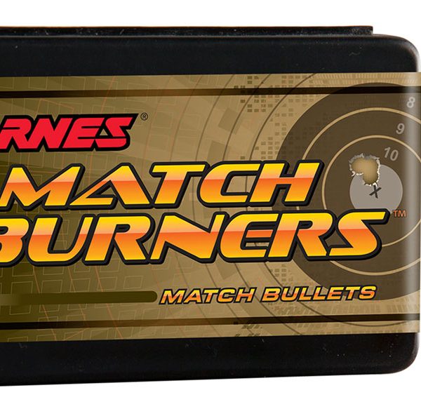 Barnes Bullets 30381 Match Burners  30Cal 155gr Match Burners Boat Tail 100/Box
