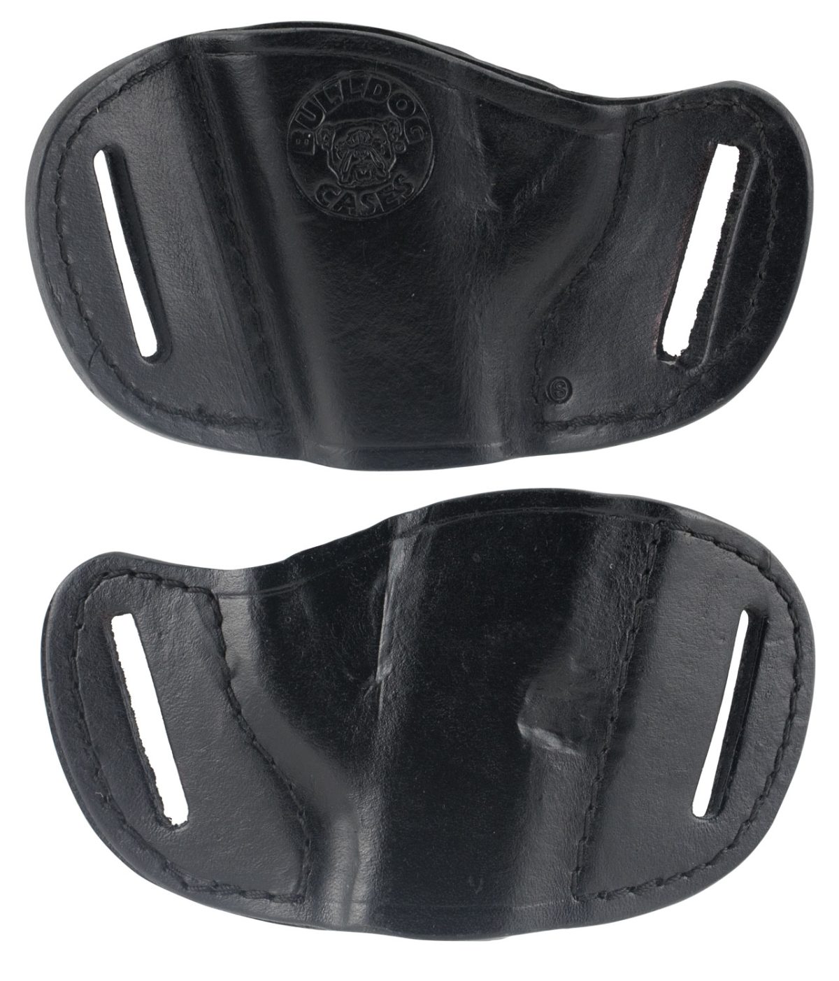 Bulldog Mlbs Molded  Owb Black Leather Belt Slide Fits Bersa Thunder 380 Fits Ruger Lcp Fits Sig 230 Right Hand
