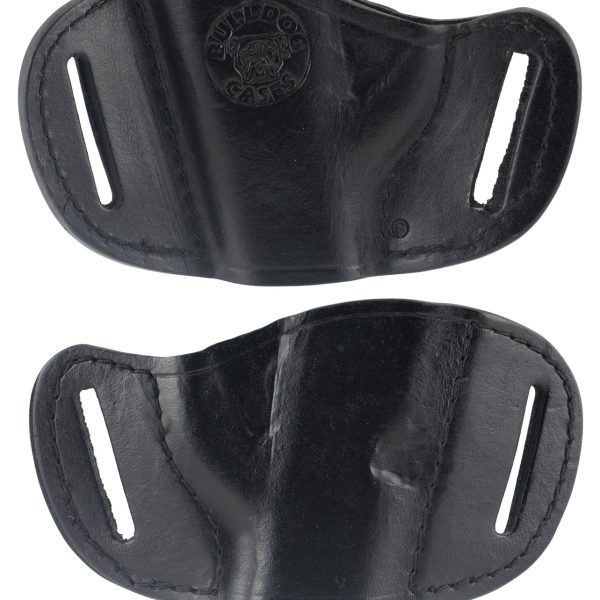 Bulldog MLBS Molded  OWB Black Leather Belt Slide Fits Bersa Thunder 380 Fits Ruger LCP Fits Sig 230 Right Hand