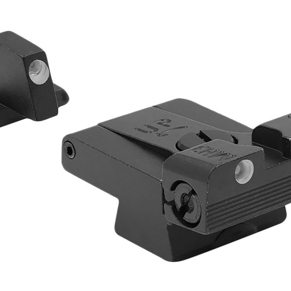 Meprolight USA 215163101 Tru-Dot Adjustable Sights  Green Tritium White Outline Front Sight-Green Tritium White Outline Rear Sight H&K USP Full Size/Compact