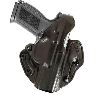 DeSantis Gunhide 001BAB2Z0 Thumb Break Scabbard OWB Black Leather Belt Slide Fits Glock 17 Fits Glock 22 Fits Glock 31 Right Hand