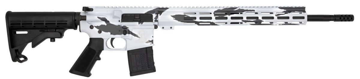 Glfa Ar-15 450Bm 18 Pursuit Snow Camo 5Rd