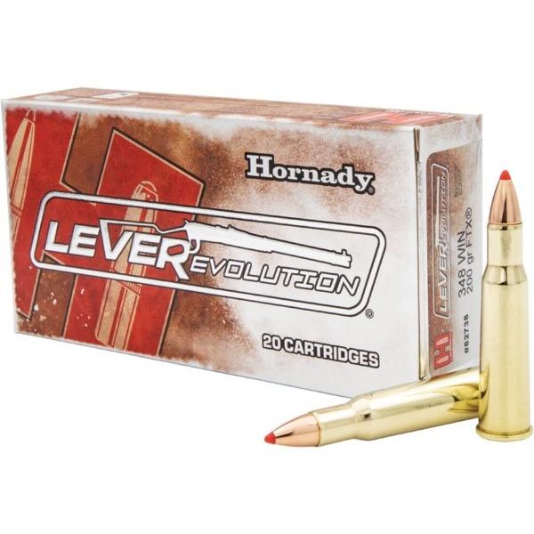Hornady 82738 LEVERevolution  348Win 200gr Flex Tip eXpanding 20 Per Box/10 Case