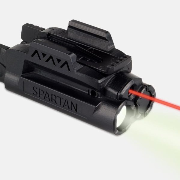 LaserMax SPSCR Red Spartan Light/Laser  Black 120 Lumens White LED