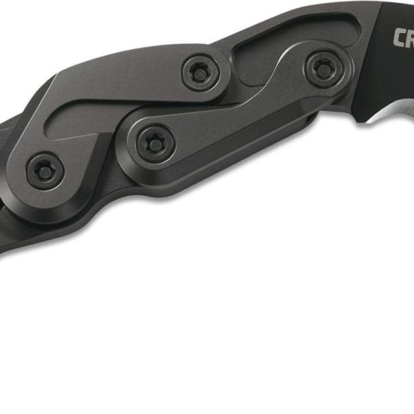 CRKT 4040V Provoke  2.41" Folding Hawkbill Veff Serrated Black TiCN D2 Steel Blade, Black Aluminum Handle, Includes Pocket Clip