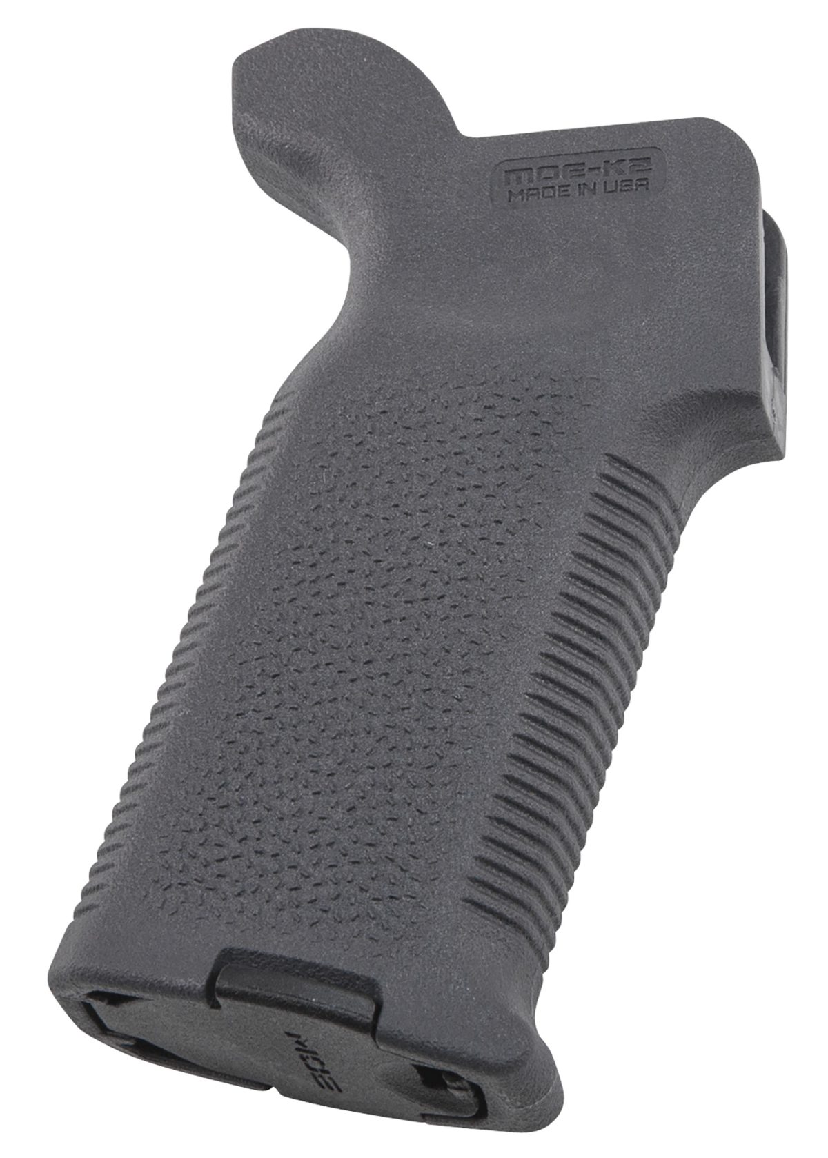 Magpul Mag522-Gry Moe-K2 Grip Aggressive Textured Gray Polymer For Ar-15, Ar-10, M4, M16, M110, Sr25